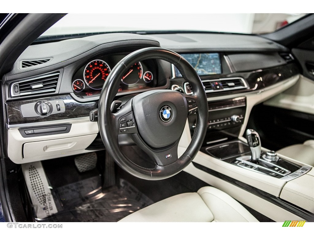 2013 7 Series 740i Sedan - Imperial Blue Metallic / Ivory White/Black photo #19