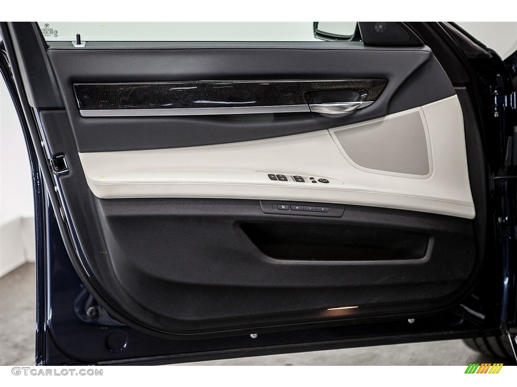 2013 7 Series 740i Sedan - Imperial Blue Metallic / Ivory White/Black photo #22