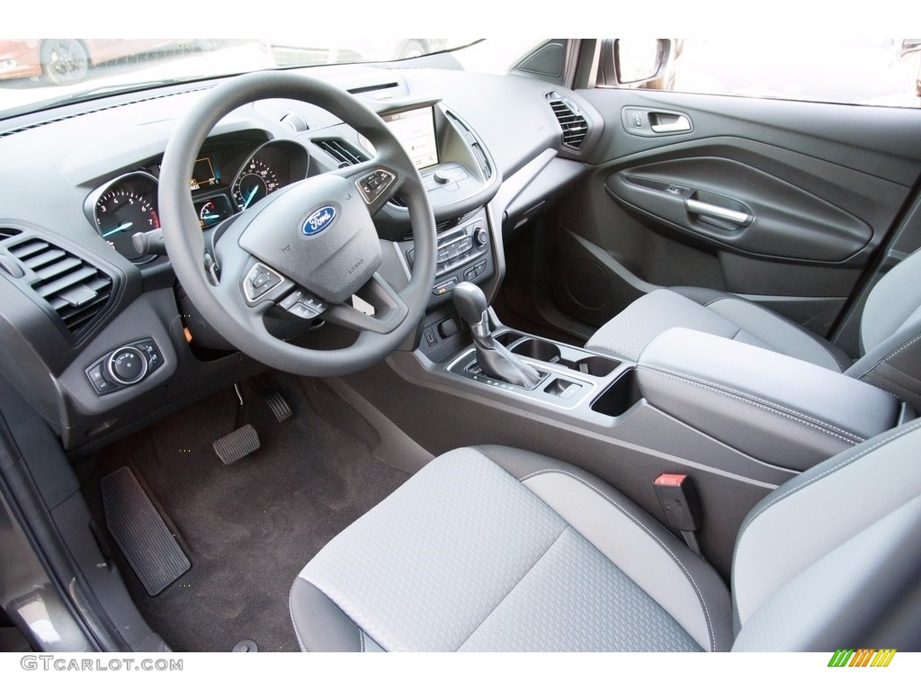 Charcoal Black Interior 2017 Ford Escape SE 4WD Photo #112839906
