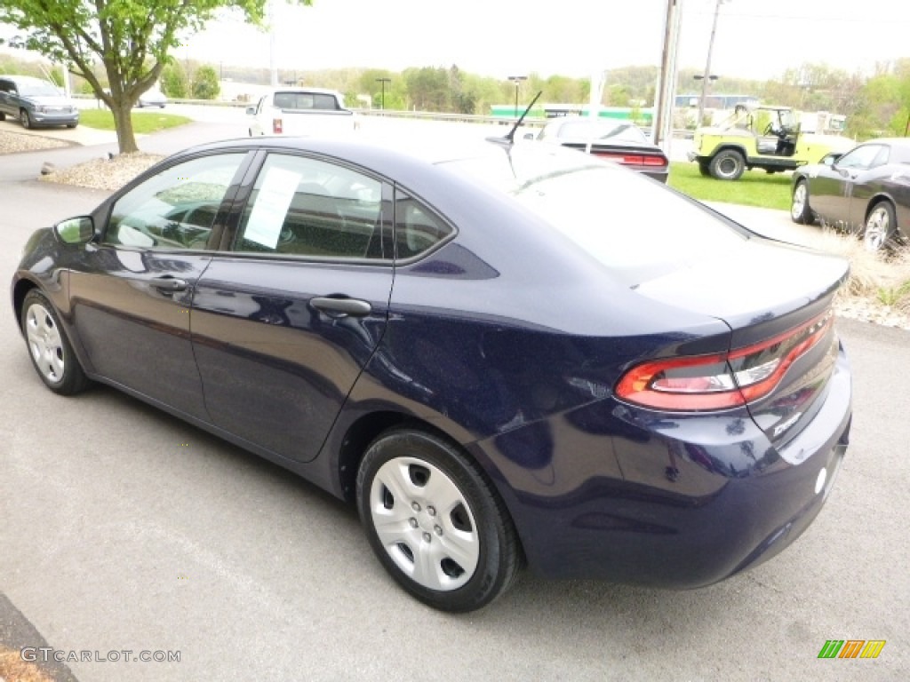 2013 Dart SE - True Blue Pearl Coat / Black photo #11