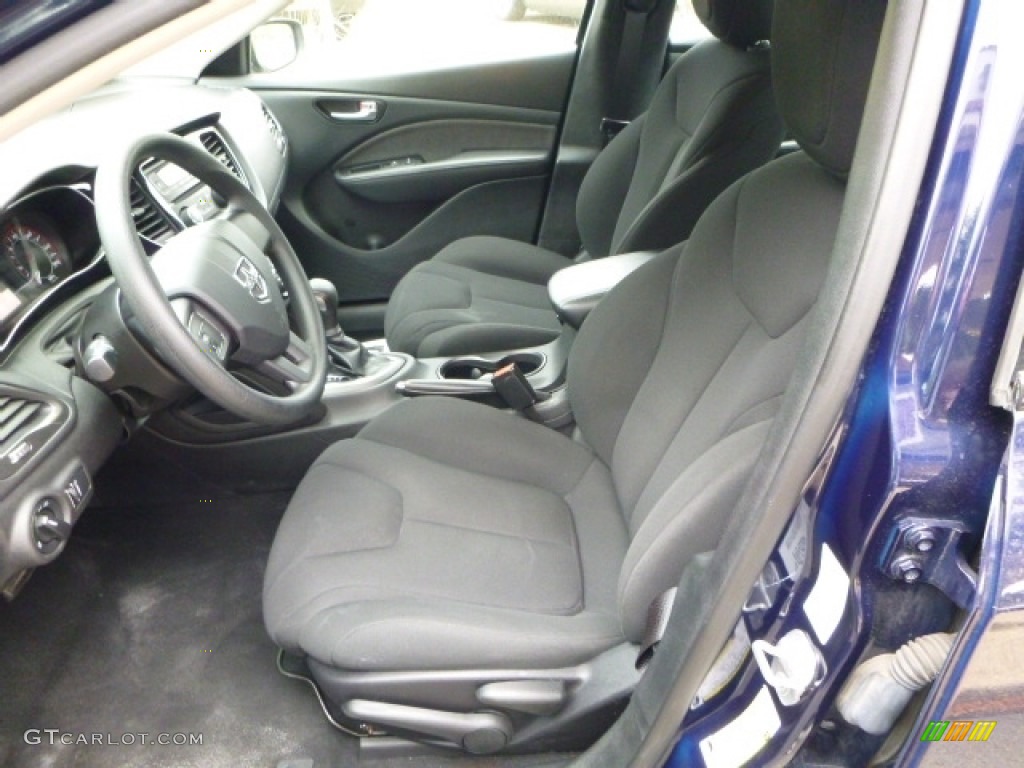 2013 Dart SE - True Blue Pearl Coat / Black photo #15