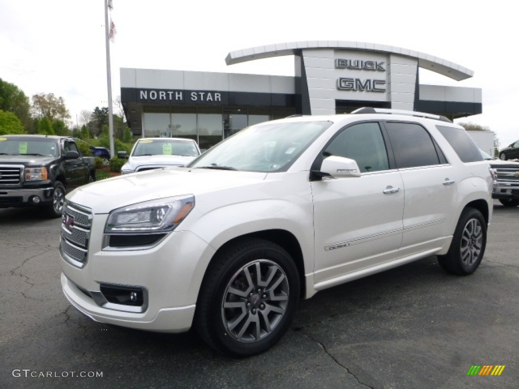 2013 Acadia Denali AWD - White Diamond Tricoat / Cocoa Dune photo #1