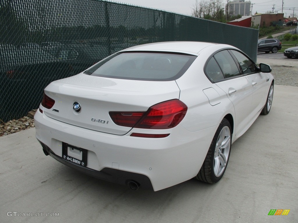 2017 6 Series 640i xDrive Gran Coupe - Alpine White / Black photo #4