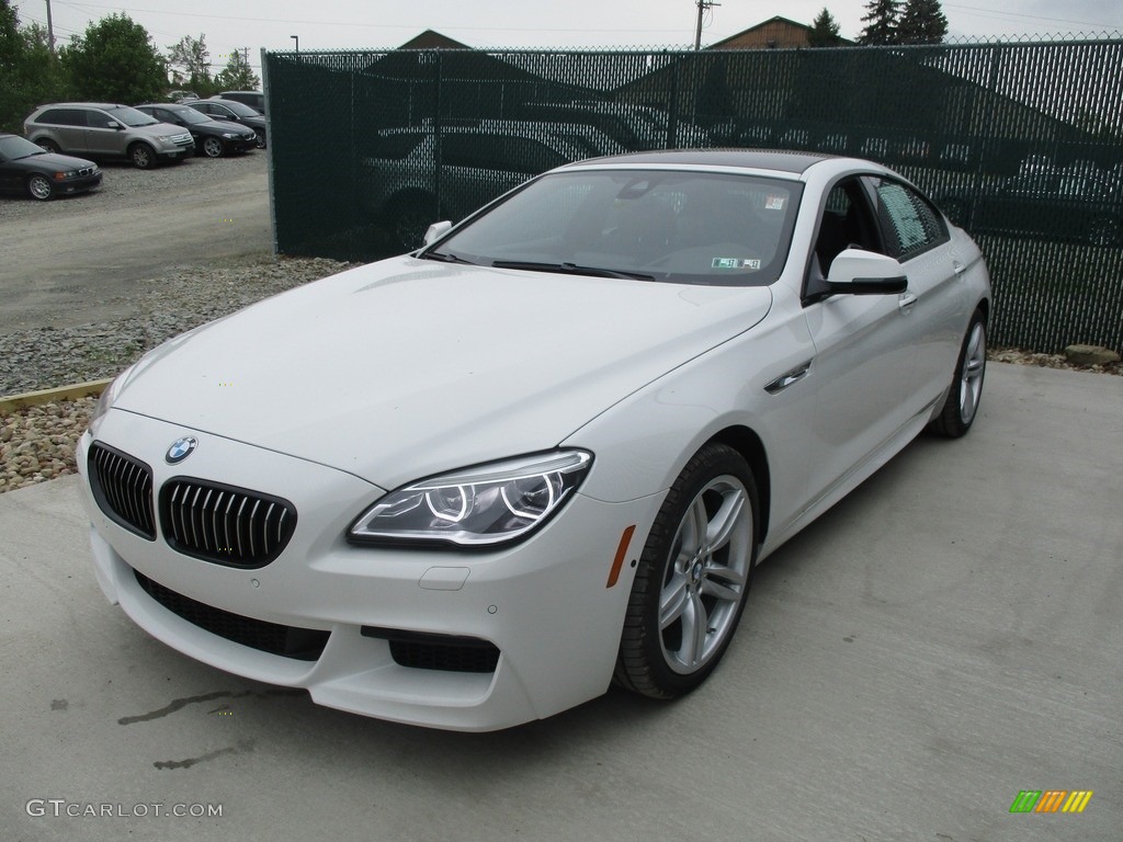 2017 6 Series 640i xDrive Gran Coupe - Alpine White / Black photo #7