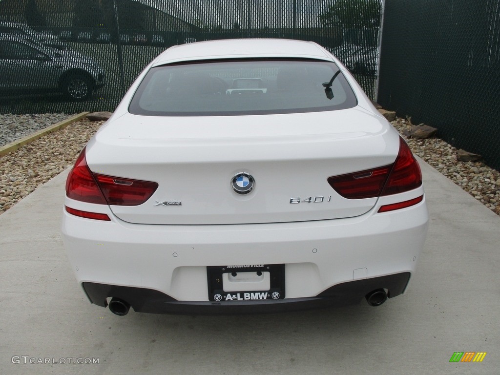 2017 6 Series 640i xDrive Gran Coupe - Alpine White / Black photo #9