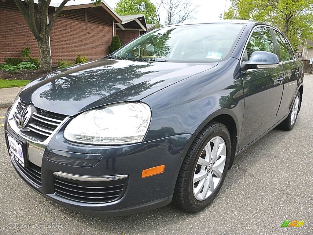 2010 Jetta SE Sedan - Blue Graphite Metallic / Titan Black photo #1
