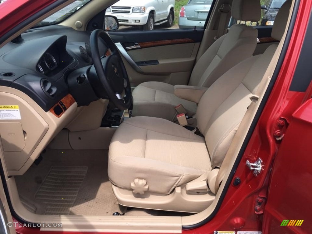 2009 Aveo LT Sedan - Victory Red / Charcoal photo #14
