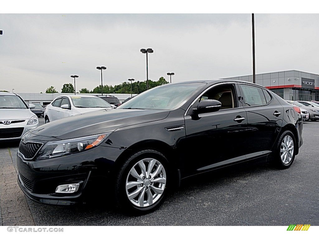 2014 Optima EX - Ebony Black / Beige photo #7