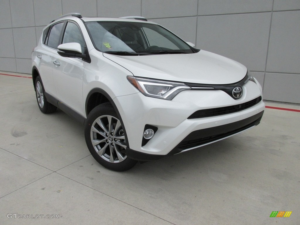 2016 RAV4 Limited - Blizzard Pearl / Black photo #1