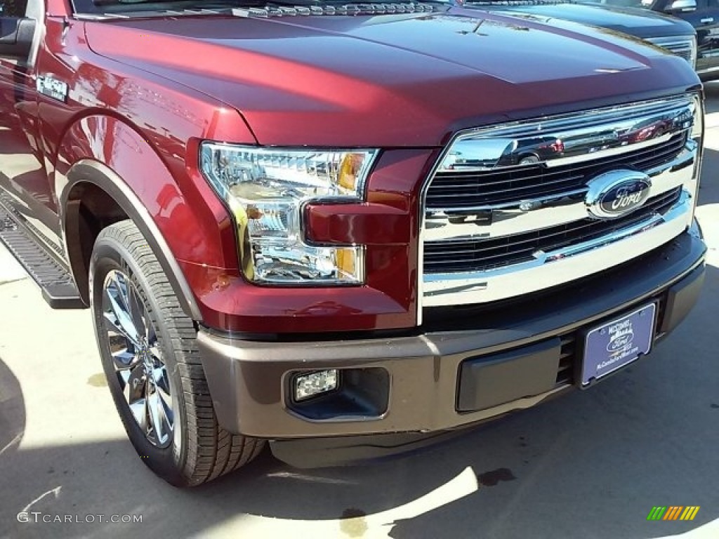 2016 F150 Lariat SuperCrew - Bronze Fire / Medium Light Camel photo #26