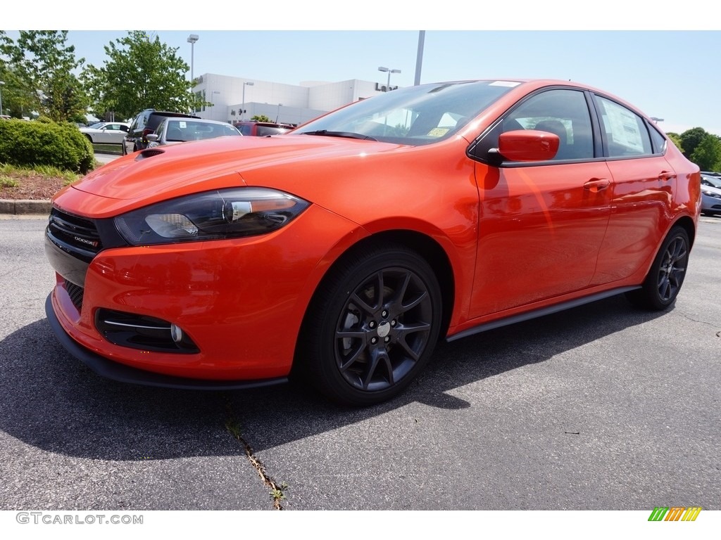 2016 Dart SXT Rallye - Go Mango / Black/Light Tungsten photo #1