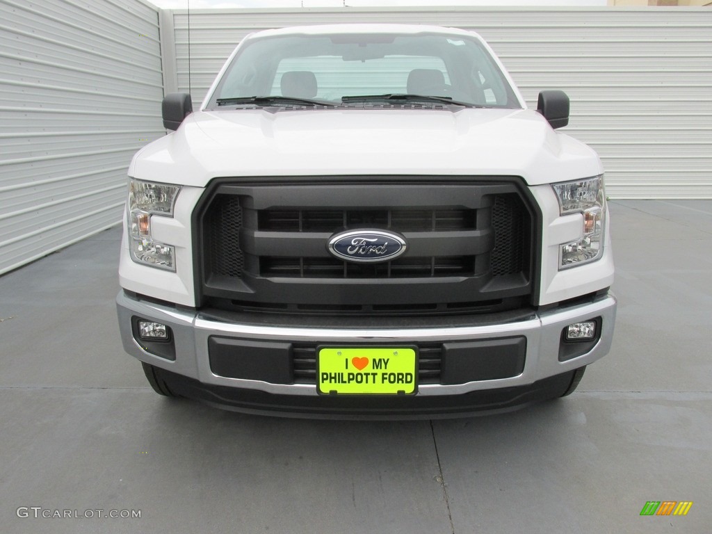 2016 F150 XL Regular Cab - Oxford White / Medium Earth Gray photo #8