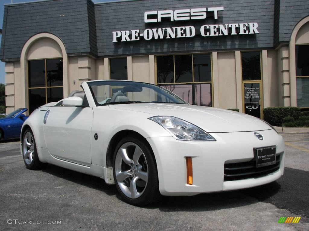 2006 350Z Touring Roadster - Pikes Peak White Pearl / Frost photo #1
