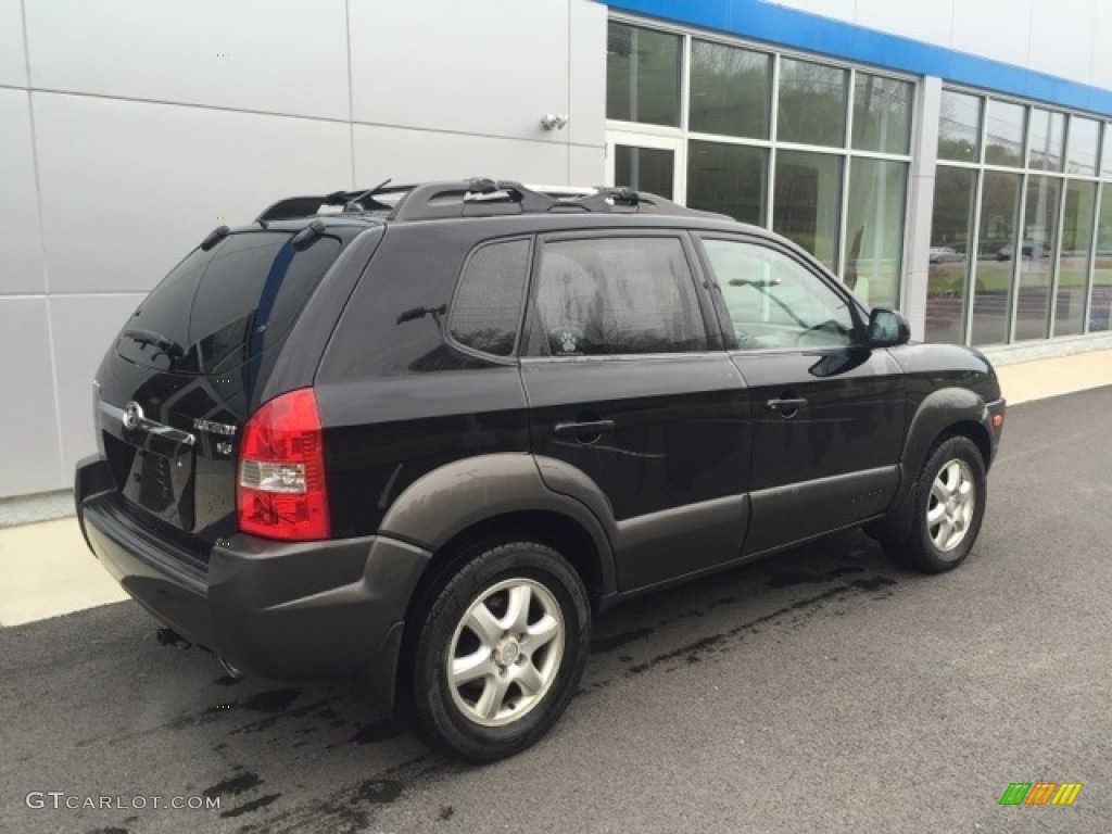 2005 Tucson GLS V6 4WD - Obsidian Black / Beige photo #7