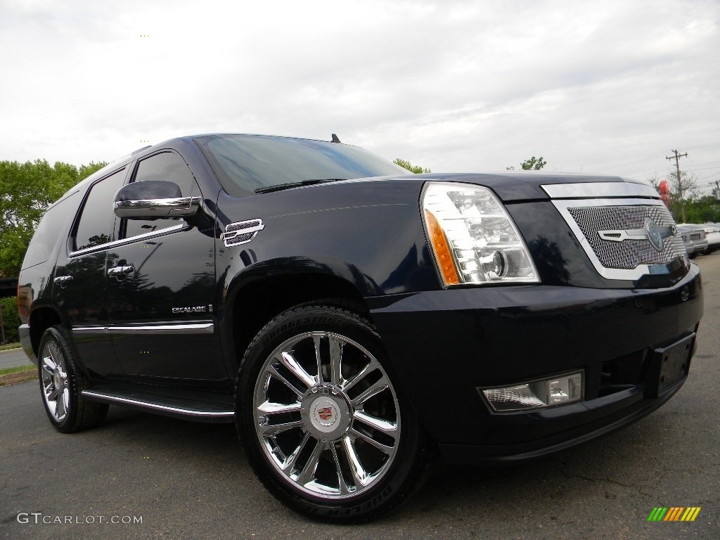 2007 Escalade  - Blue Chip / Cocoa/Light Cashmere photo #2
