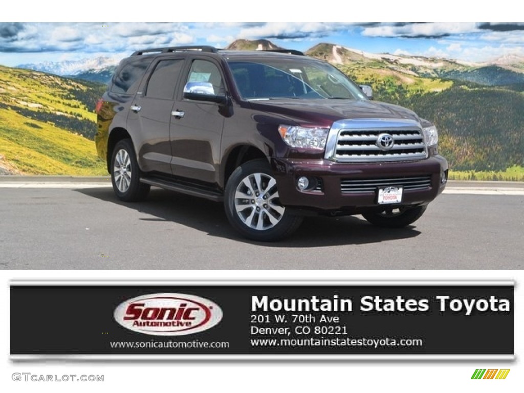 2016 Sequoia Limited 4x4 - Sizzling Crimson Mica / Gray photo #1