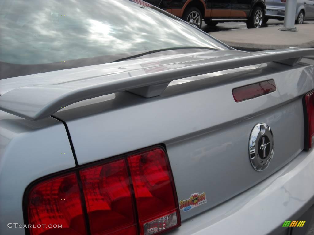 2005 Mustang V6 Deluxe Coupe - Satin Silver Metallic / Light Graphite photo #14