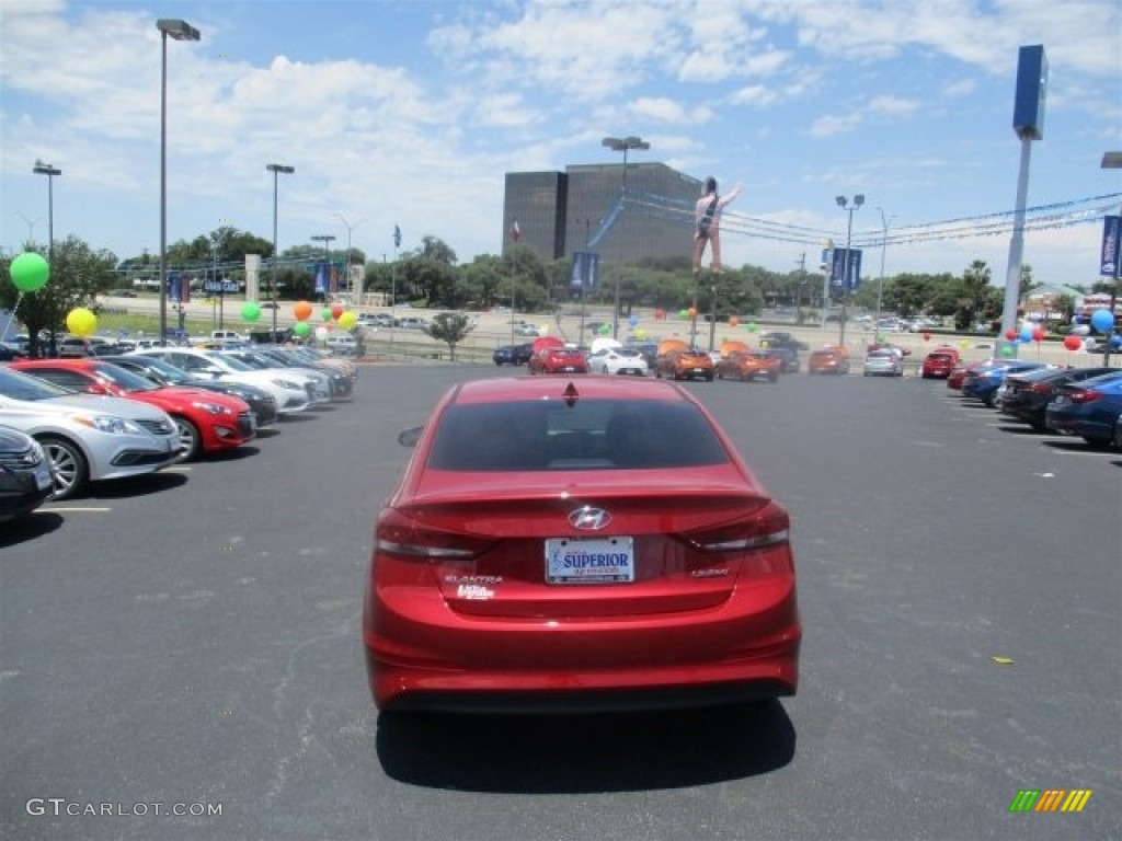 2017 Elantra Limited - Red / Gray photo #6