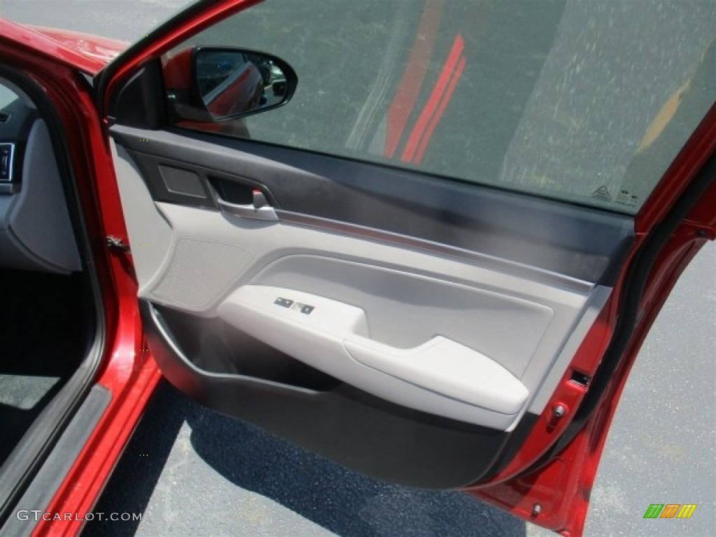 2017 Elantra Limited - Red / Gray photo #11