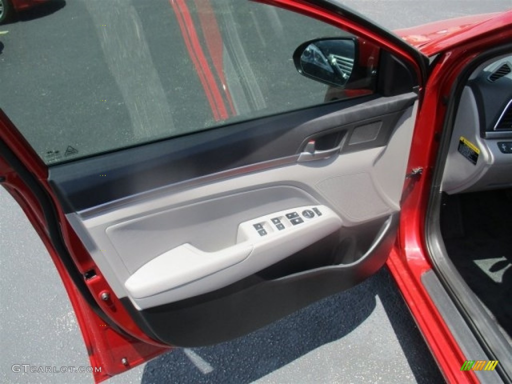 2017 Elantra Limited - Red / Gray photo #17