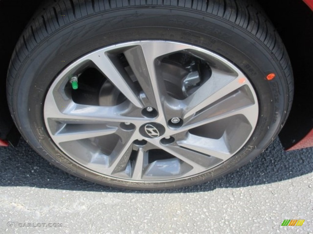 2017 Elantra Limited - Red / Gray photo #20