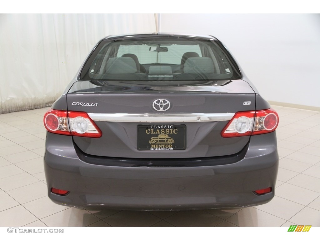 2013 Corolla LE - Magnetic Gray Metallic / Ash photo #14