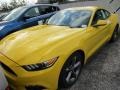 2016 Triple Yellow Tricoat Ford Mustang V6 Coupe  photo #3