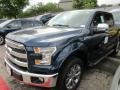 2016 Blue Jeans Ford F150 Lariat SuperCrew 4x4  photo #2