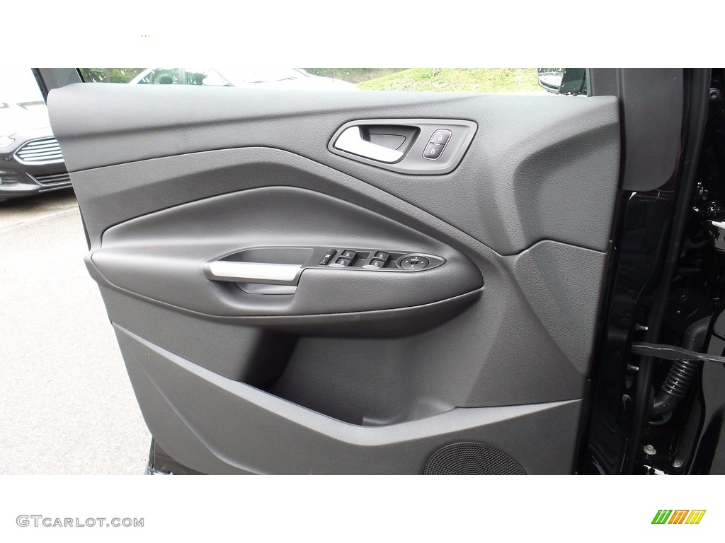 2017 Ford Escape SE 4WD Charcoal Black Door Panel Photo #112876503