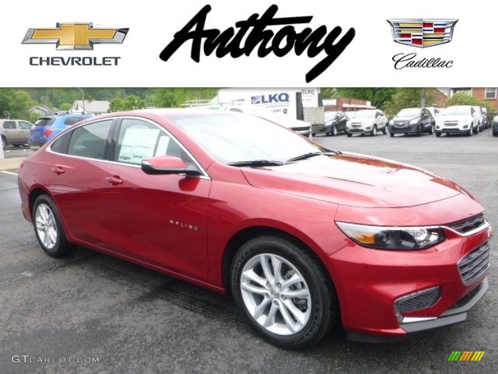 2016 Malibu LT - Crystal Red Tintcoat / Jet Black photo #1