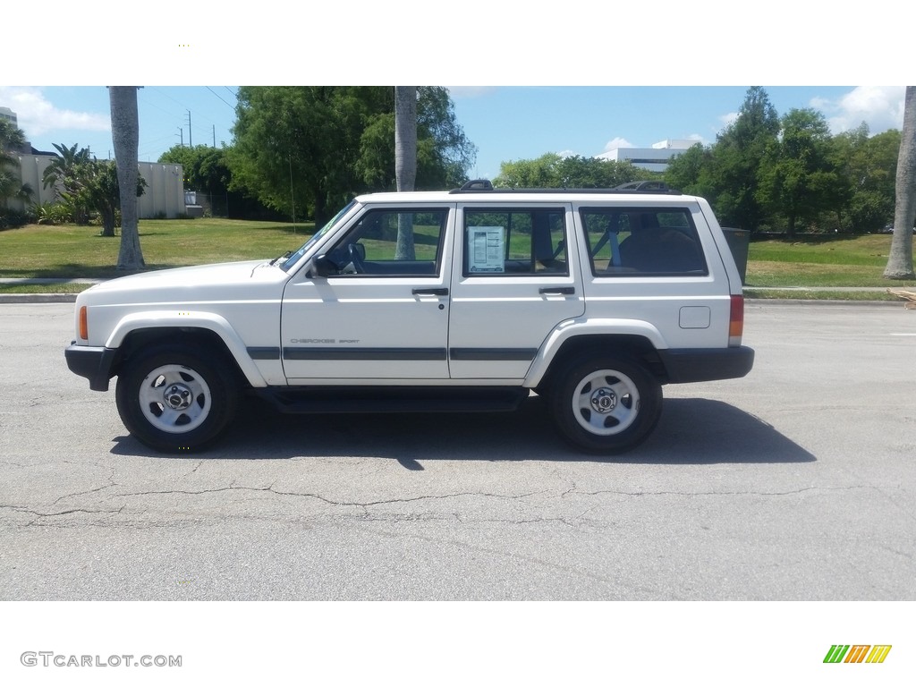 2001 Cherokee Sport - Stone White / Camel photo #2