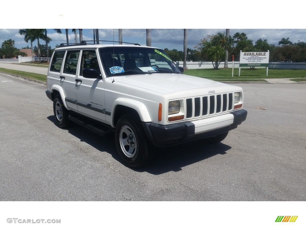2001 Cherokee Sport - Stone White / Camel photo #7