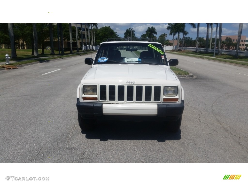 2001 Cherokee Sport - Stone White / Camel photo #8