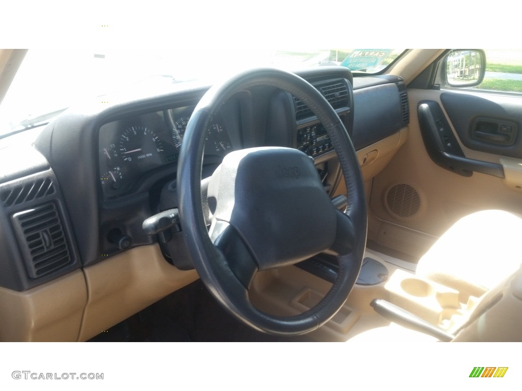 2001 Cherokee Sport - Stone White / Camel photo #11