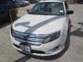 2011 White Suede Ford Fusion S  photo #16