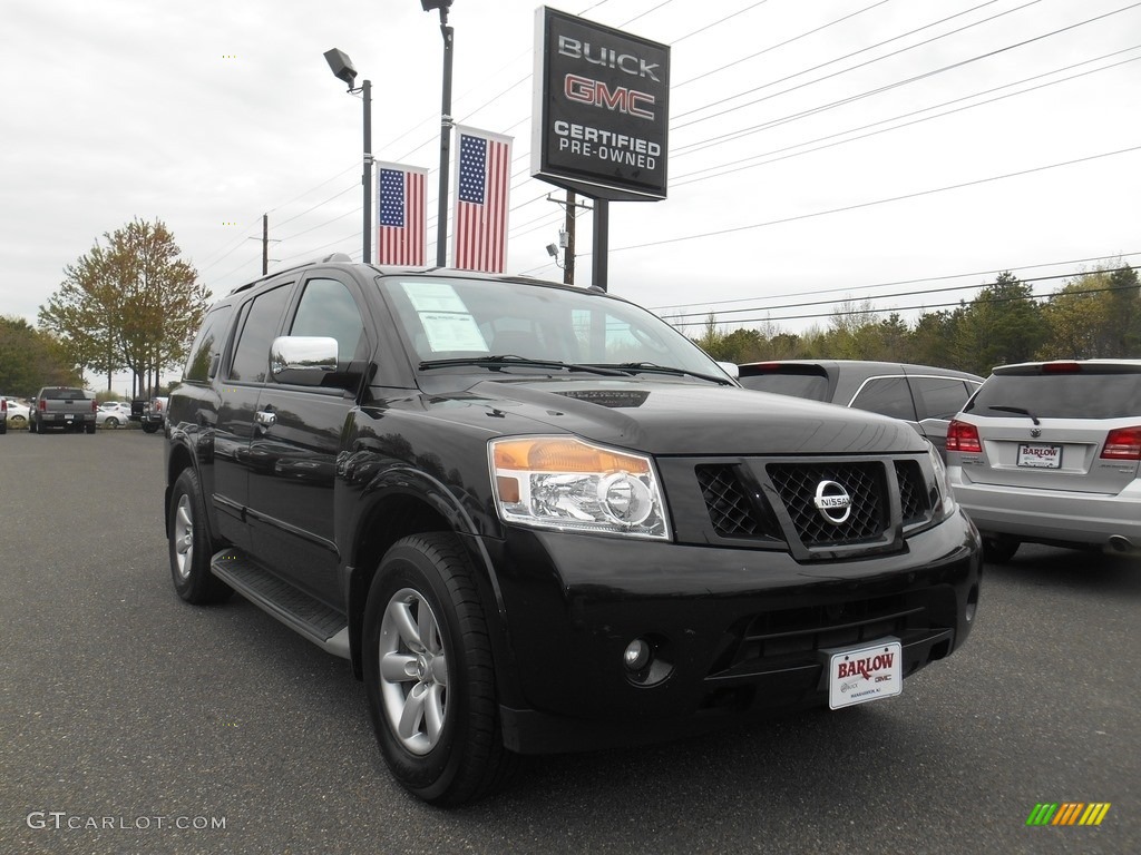 2012 Armada SV 4WD - Galaxy Black / Charcoal photo #1