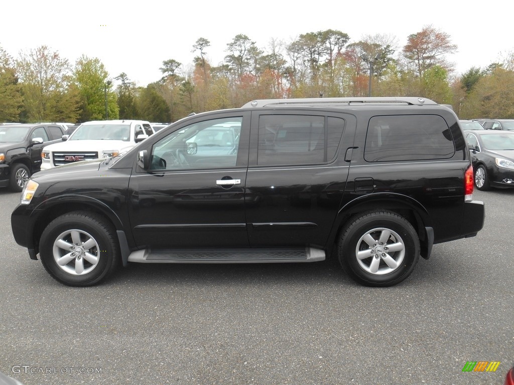 2012 Armada SV 4WD - Galaxy Black / Charcoal photo #4