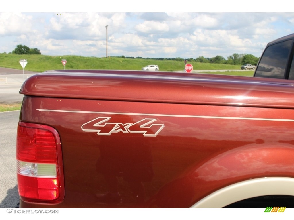 2007 F150 Lariat SuperCrew 4x4 - Dark Copper Metallic / Castano Brown Leather photo #36