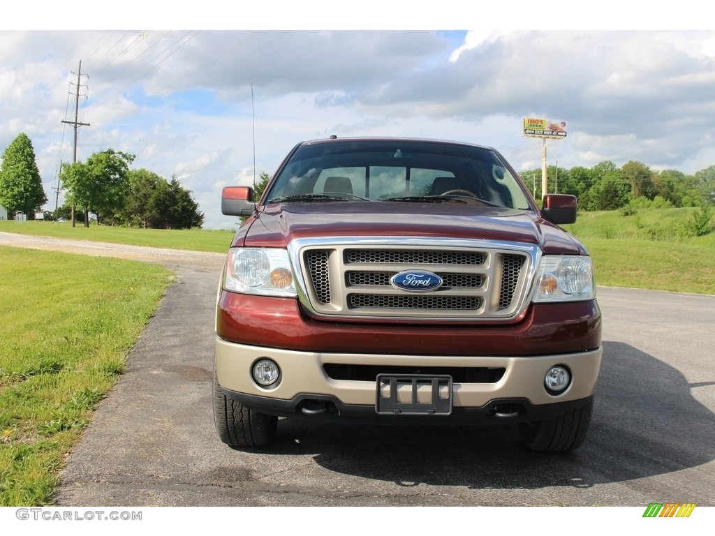 2007 F150 Lariat SuperCrew 4x4 - Dark Copper Metallic / Castano Brown Leather photo #47