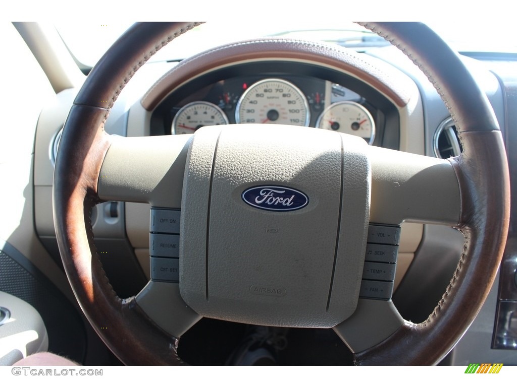 2007 F150 Lariat SuperCrew 4x4 - Dark Copper Metallic / Castano Brown Leather photo #52