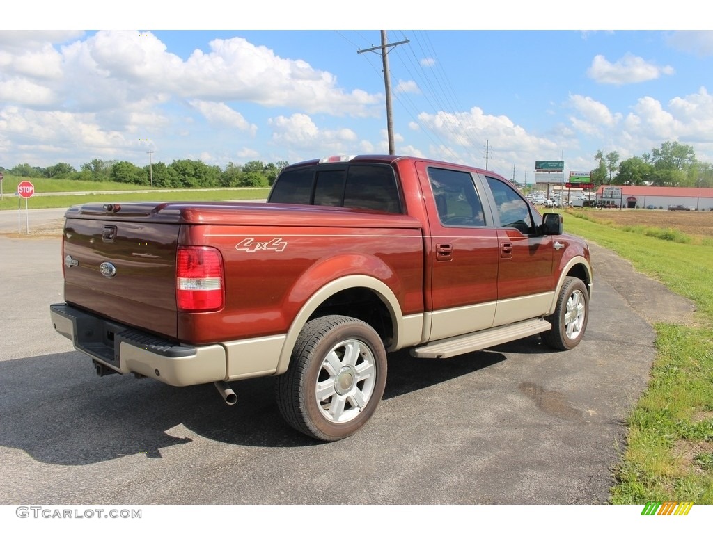 2007 F150 Lariat SuperCrew 4x4 - Dark Copper Metallic / Castano Brown Leather photo #60