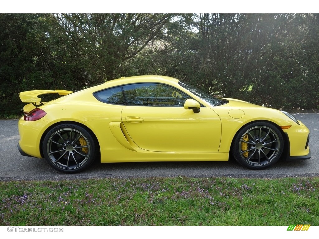 Racing Yellow 2016 Porsche Cayman GT4 Exterior Photo #112886493