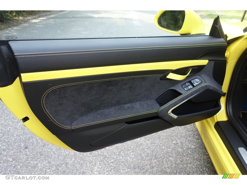 2016 Porsche Cayman GT4 Black Door Panel Photo #112886628