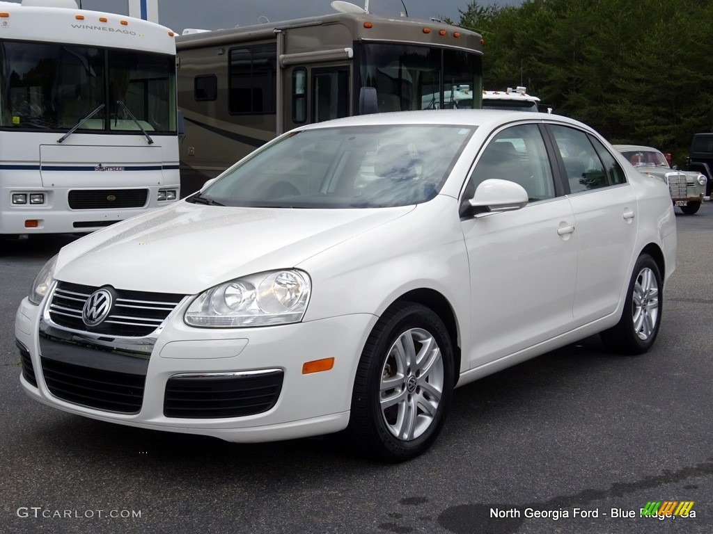 2010 Jetta TDI Sedan - Candy White / Titan Black photo #1