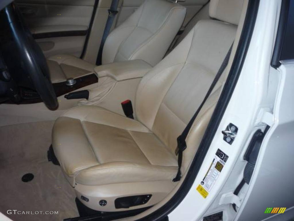 2006 3 Series 330i Sedan - Alpine White / Beige photo #5