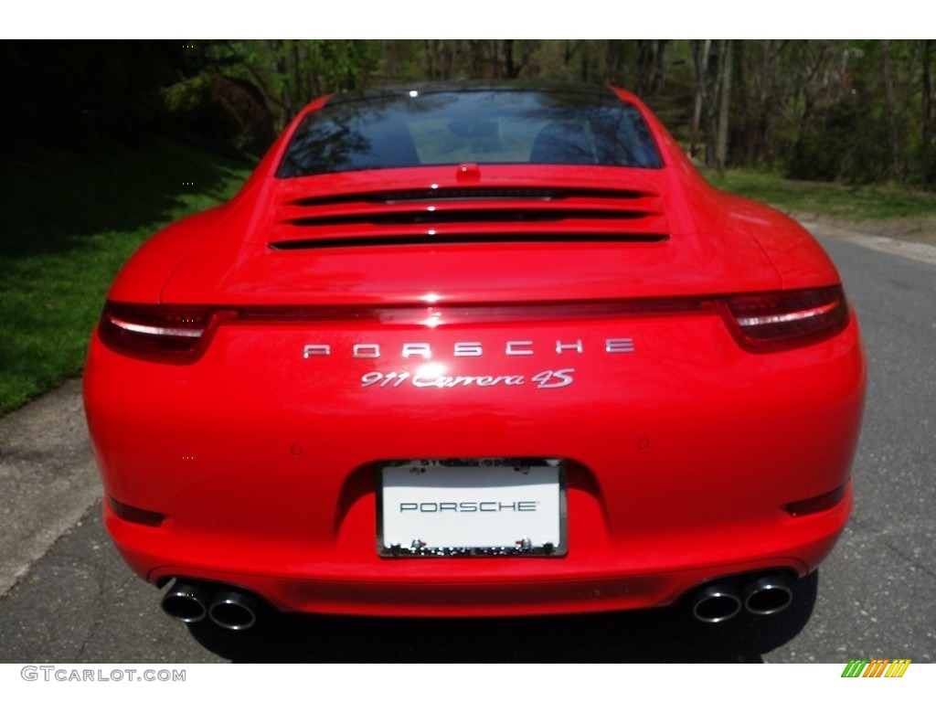2016 911 Carrera 4S Coupe - Guards Red / Black photo #9