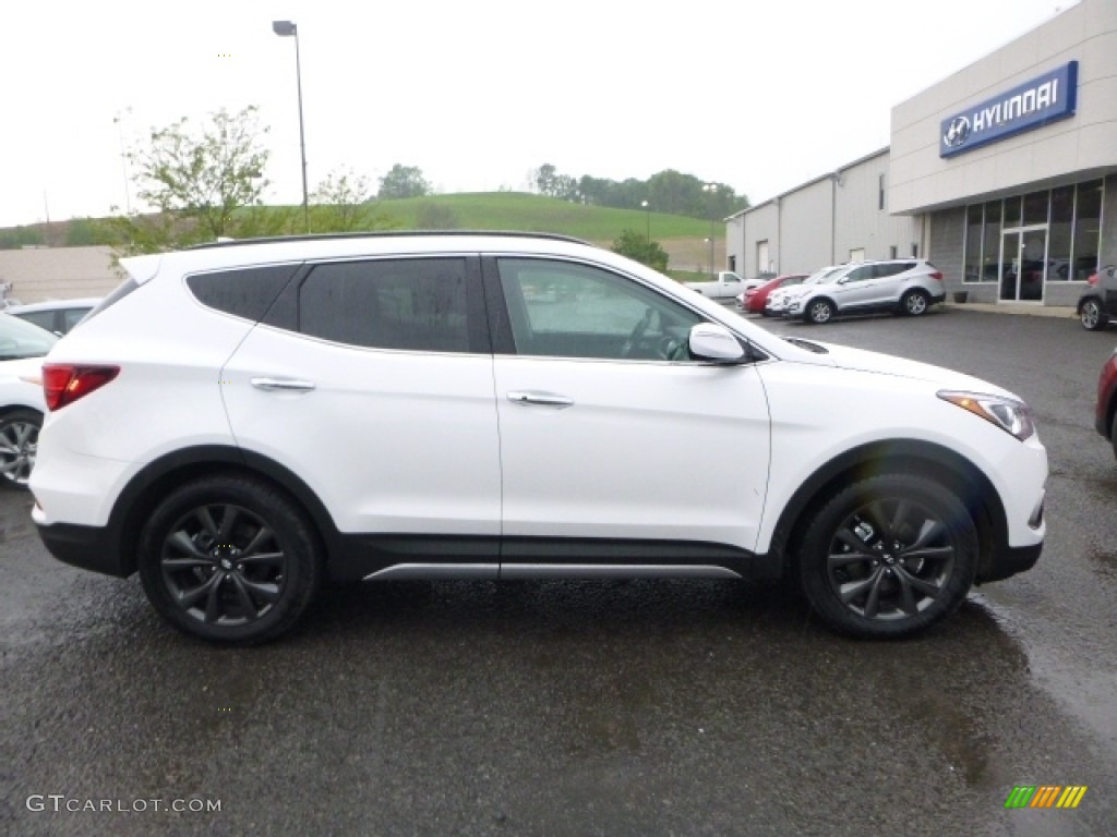 2017 Santa Fe Sport 2.0T Ulitimate AWD - Pearl White / Gray photo #6