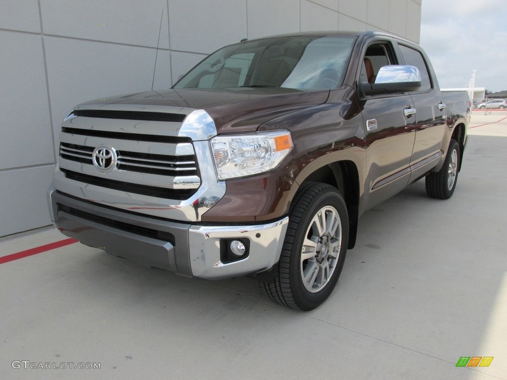 2016 Tundra 1794 CrewMax - Sunset Bronze Mica / 1794 Black/Brown photo #7