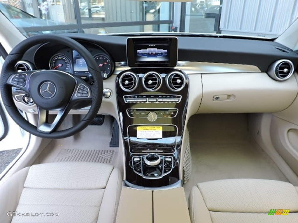 2017 Mercedes-Benz C 300 4Matic Coupe Silk Beige/Black Dashboard Photo #112888173