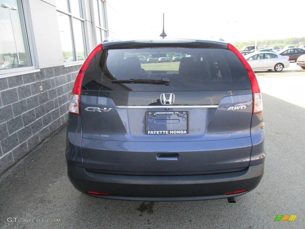 2013 CR-V EX-L AWD - Twilight Blue Metallic / Gray photo #5